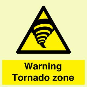 Warning Tornado zone